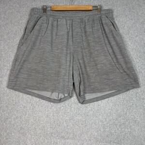 Lululemon Shorts Mens XXL Heather Grey Pace Breaker Short 7" Linerless